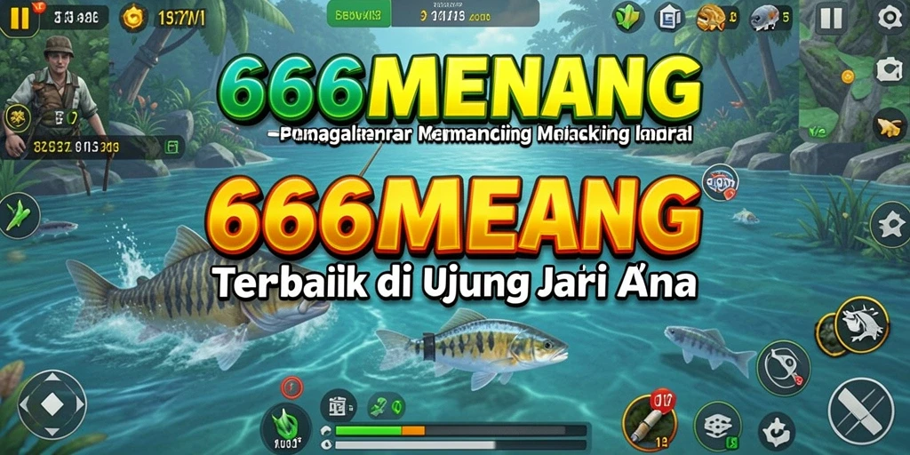 Gameplay seru memancing ikan yang menantang.