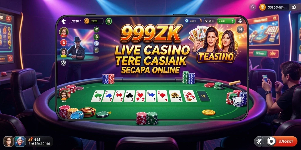 Gameplay Live Casino yang seru di aplikasi 999ZK.