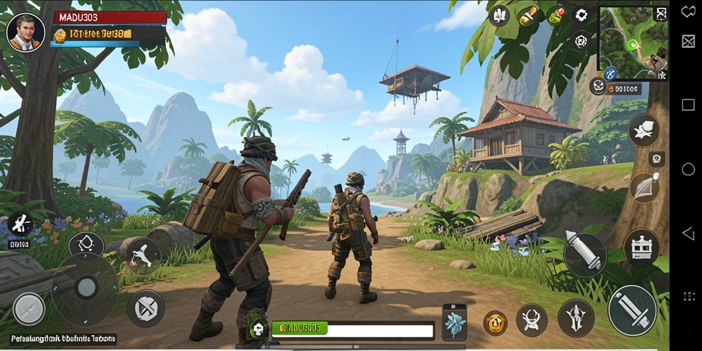 Screenshot gameplay <strong>MADU303</strong> menampilkan keindahan dunia terbuka.