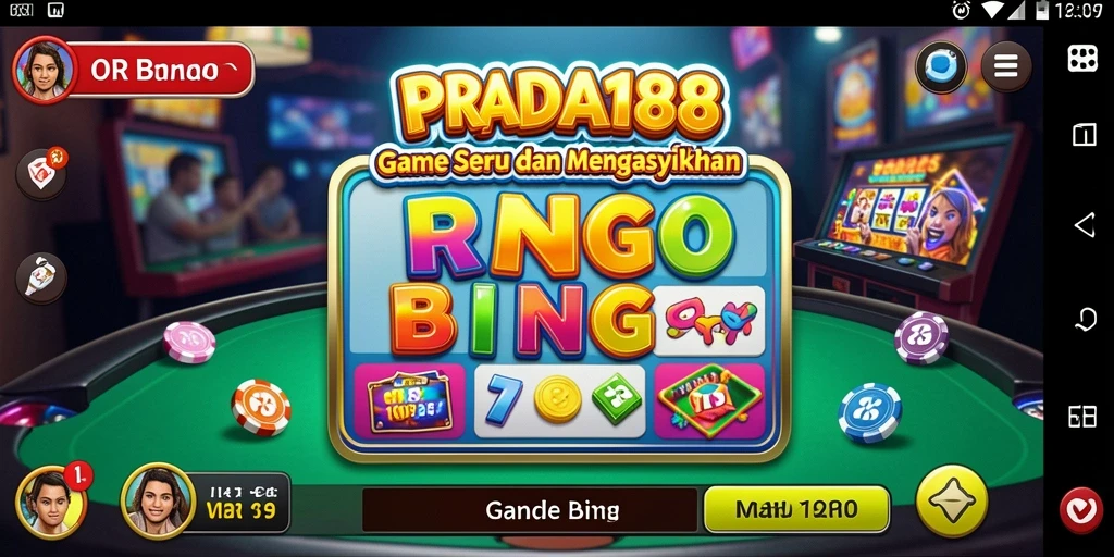 Tampilan menarik dari gameplay Bingo di PRADA188.