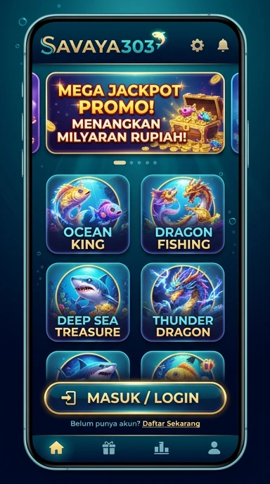 Screenshot tampilan utama dari aplikasi savaya303.